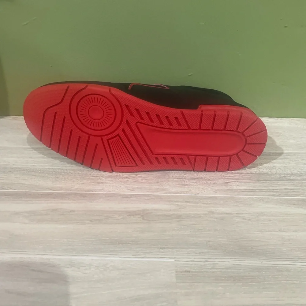 Barabas shoes Men's Black and Red Sneakers Casual - Picture 5 of 5